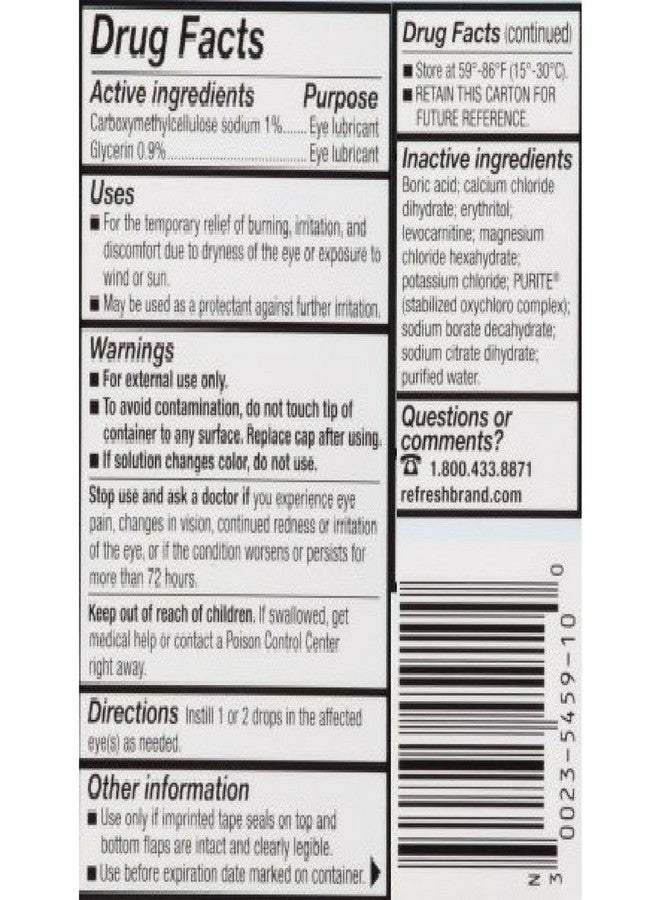 REFRESH Optive Gel Drops Lubricant Eye Gel 0.33 oz (Pack of 4) - Image 2